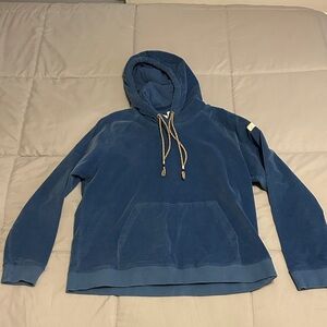 Men's Blue - Black Dog Corduroy Hoodie